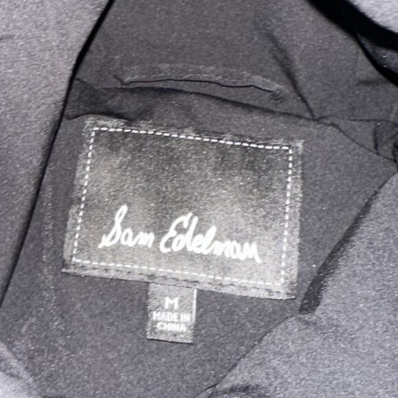 Steve Madden Women M Coat Parka Down Long Hooded Pockets Black - Picture 5 of 11